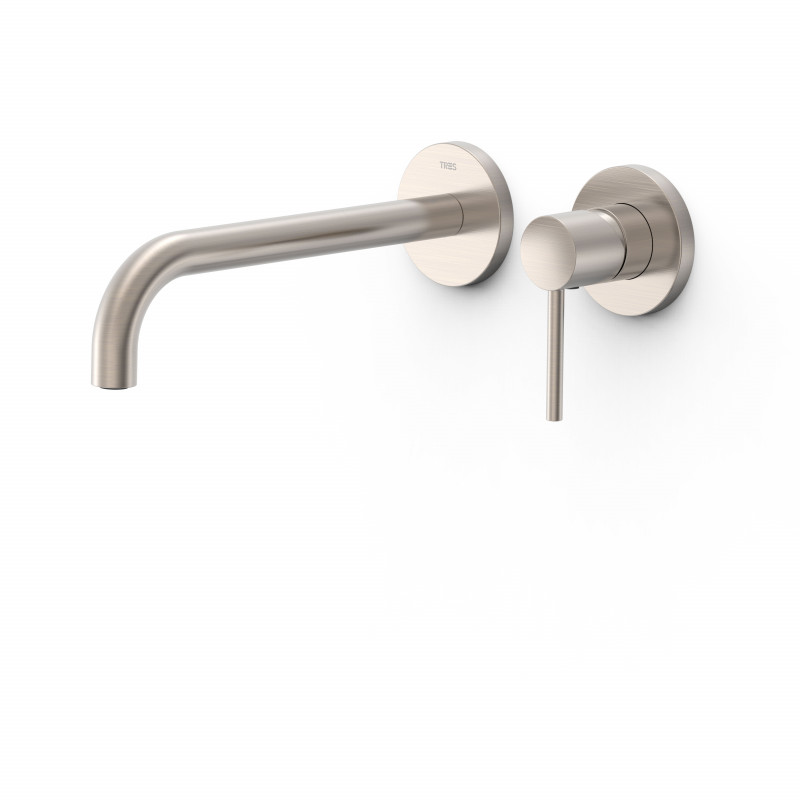 Смеситель для раковины Tres Study Exclusive настенный однорычажный сталь 26230002AC