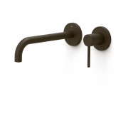 Смеситель для раковины Tres Study Exclusive настенный однорычажный бронзовый черный 26230002KMB