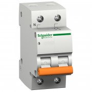 Автоматический выключатель Schneider Electric Домовой ВА63 1П+Н 10A C 4,5 кА 11212