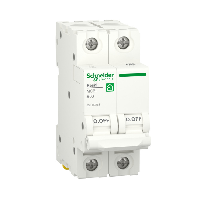 Автоматичний вимикач Schneider Electric Resi9 2P 6А В 6кА R9F02206