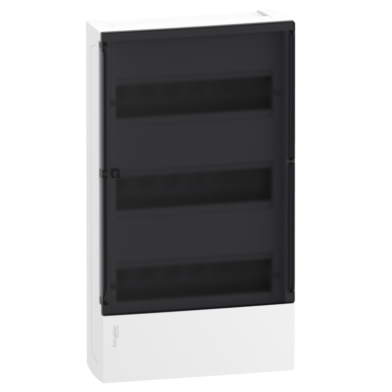 Щит Schneider Electric Resi9 MP навісний 3 ряди 36 модулів прозорі двері MIP12312S