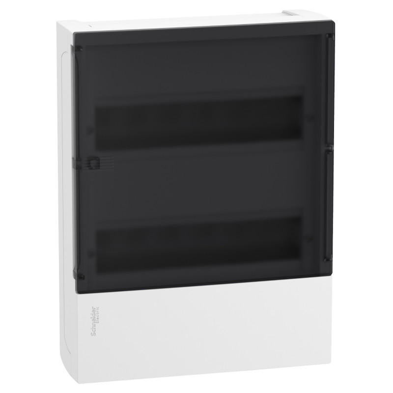 Щит Schneider Electric Resi9 MP навісний 2 ряди 24 модулі прозорі двері MIP12212S