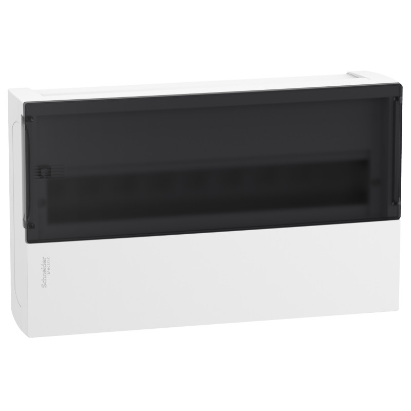 Щит Schneider Electric Resi9 MP навесной 1 ряд 18 модулей пластик прозрачная дверь MIP12118S