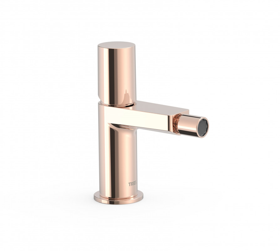 Змішувач для біде Tres Project-Tres одноважільний рожеве золото 21112002OP