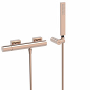 Смеситель для душа Tres Project-Tres однорычажный с ручным душем розовое золото 21116701OP
