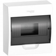 Щит Schneider Electric Easy9 навесной 1 ряд 8 модулей пластик корпус белый/дымчатая дверь EZ9E108S2S