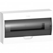 Щит Schneider Electric Easy9 навесной 1 ряд 18 модулей пластик корпус белый/дымчатая дверь EZ9E118S2S