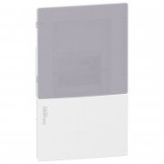 Щит Schneider Electric Resi9 MP встраиваемый 1 ряд 4 модуля пластик дымчатая дверь MIP22104T