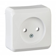 Розетка Schneider Electric Prima без заземления и шторок белый WDE001000
