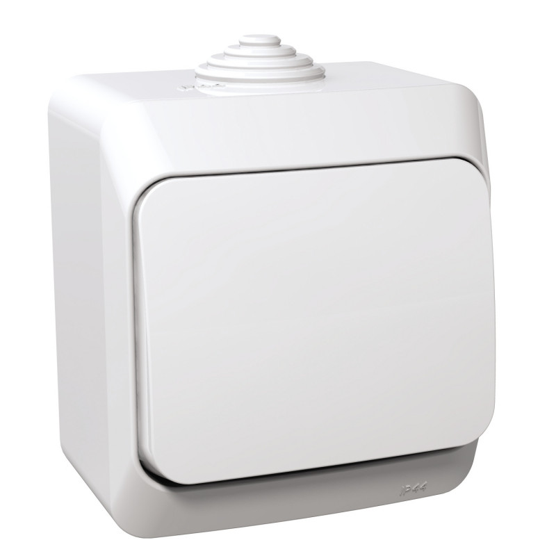 Выключатель проходной Schneider Electric Cedar Plus 1-клавишный белый WDE000560