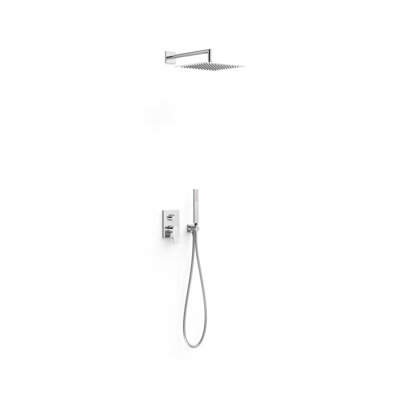 Душевая система скрытого монтажа Tres Project-Tres с однорычажным смесителем хром 21128004