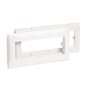 Суппорт с рамкой в кабель-канал Schneider Electric Ultra 3 модуля ПВХ белый ISM15402