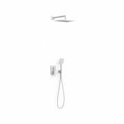 Душова система прихованого монтажу Tres Project-Tres з одноважільним змішувачем білий матовий 21128040BM