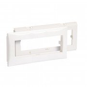 Суппорт с рамкой в кабель-канал Schneider Electric Ultra 3 модуля ПВХ белый ISM15402