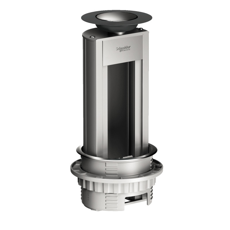 Выдвижной розеточный блок Schneider Electric OptiLine 45 на 4 розетки ISM20401