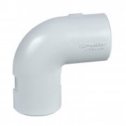 Колено трубы Schneider Electric Mureva d25 мм ПВХ серый ENN42325