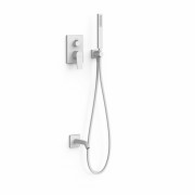 Душевая система скрытого монтажа Tres Project-Tres с однорычажным смесителем белый матовый 21128007BM