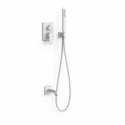 Душова система прихованого монтажу Tres Project-Tres з одноважільний змішувач білий матовий 21128007BM