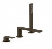 Смеситель на борт ванны Tres Project-Tres однорычажный бронзовый черный 21116101KMB
