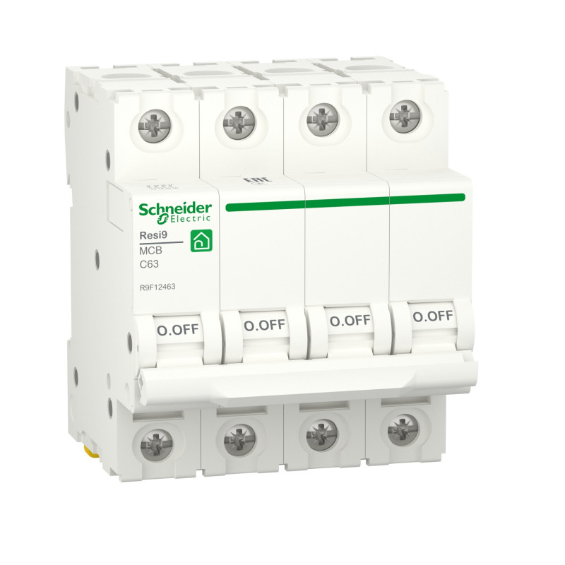 Автоматический выключатель Schneider Electric Resi9 4P 40А С 6кА R9F12440