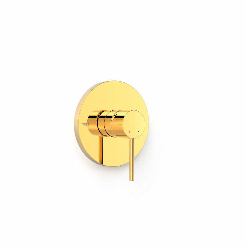Смеситель для душа Tres Study Exclusive встраиваемый однорычажный золото 26227701OR