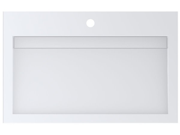 Раковина для ванной Miraggio Agness 750 накладная Mirasoft Technology белый матовый 0001058