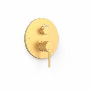 Смеситель для душа Tres Study Exclusive (2 канала) встраиваемый однорычажный золото матовый 26228001OM