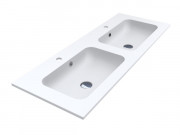 Раковина для ванної кімнати Miraggio Della 1200-2 подвійна Mirasoft Technology білий матовий 0001015