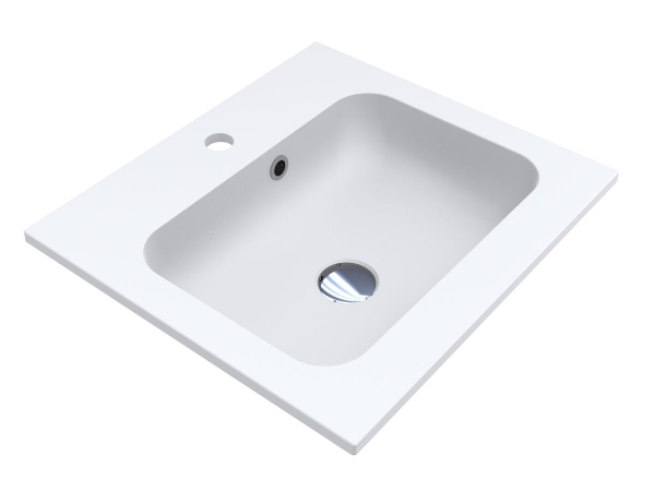 Раковина для ванной Miraggio Della 500 Mirasoft Technology белый матовый 0001068