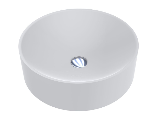 Раковина для ванной Miraggio Ellel Ø46 см Mirasoft Technology белый матовый 0001079