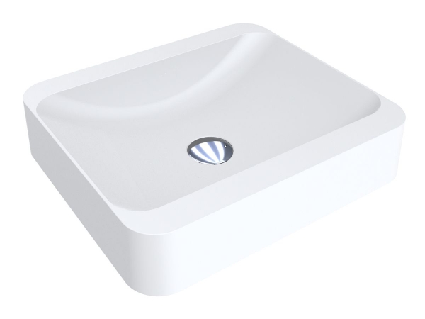 Раковина для ванної Miraggio Geneva 44,5х39,5 см Mirasoft Technology білий матовий 0001087