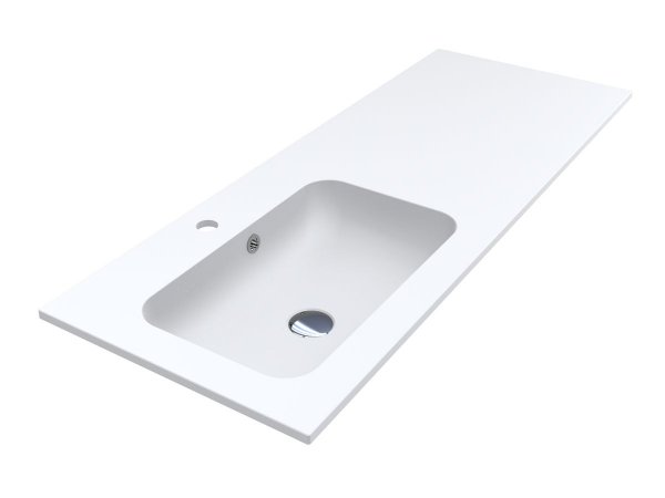 Раковина для ванної кімнати Miraggio Della 1200 L Mirasoft Technology білий матовий 0001076