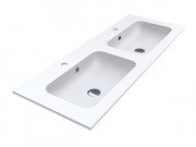 Раковина для ванной Miraggio Della 1200-2 двойная Mirasoft Technology белый матовый 0001015