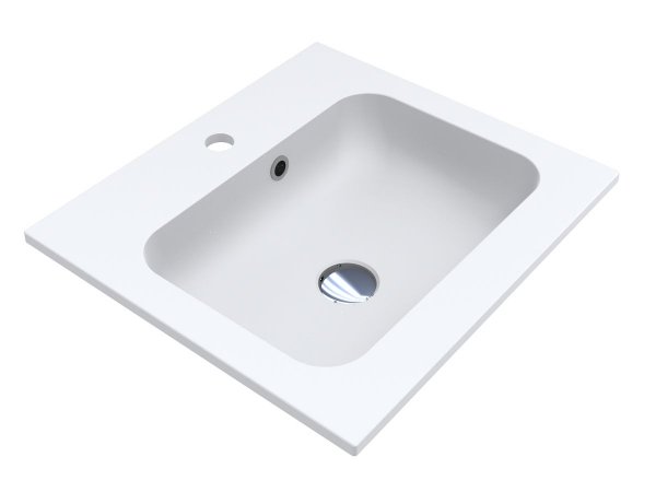 Раковина для ванної кімнати Miraggio Della 500 Mirasoft Technology білий матовий 0001068