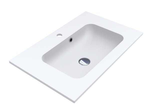 Раковина для ванної кімнати Miraggio Della 800 Mirasoft Technology білий матовий 0001070