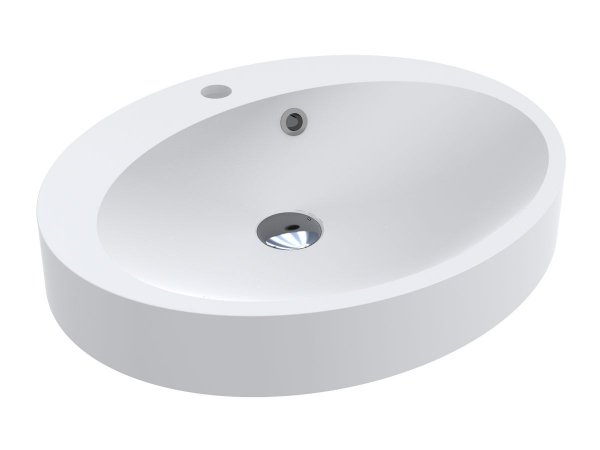 Раковина для ванної Miraggio Devon 55х44, 9 см Mirasoft Technology білий матовий 0001078