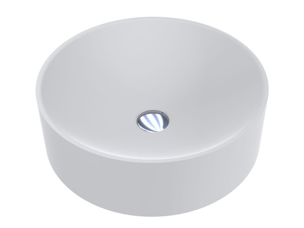 Раковина для ванної Miraggio Ellel Ø46 см Mirasoft Technology білий матовий 0001079