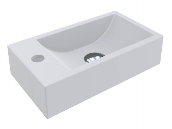 Раковина для ванной Miraggio Faro R 40,8х22,7 см Mirasoft Technology белый матовый 0001083