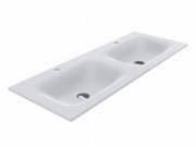 Раковина для ванной Miraggio Jessel 1200-2 двойная Mirasoft Technology белый матовый 0001094