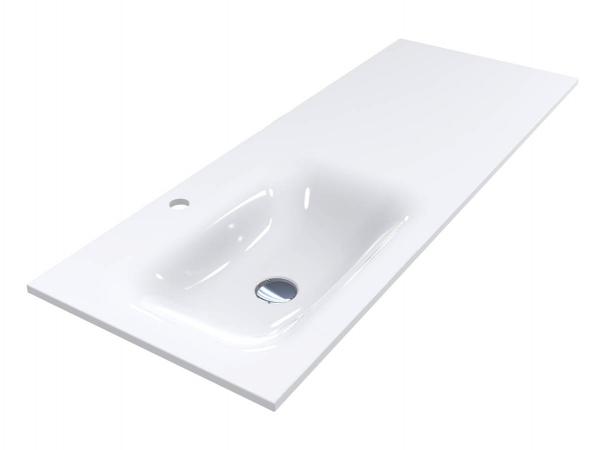 Раковина для ванной Miraggio Jessel 1200 L Mirasoft Technology белый матовый 0001588