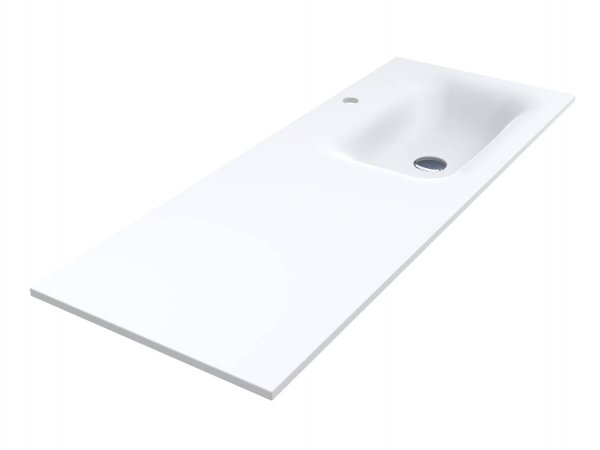 Раковина для ванной Miraggio Jessel 1200 R Mirasoft Technology белый матовый 0001587