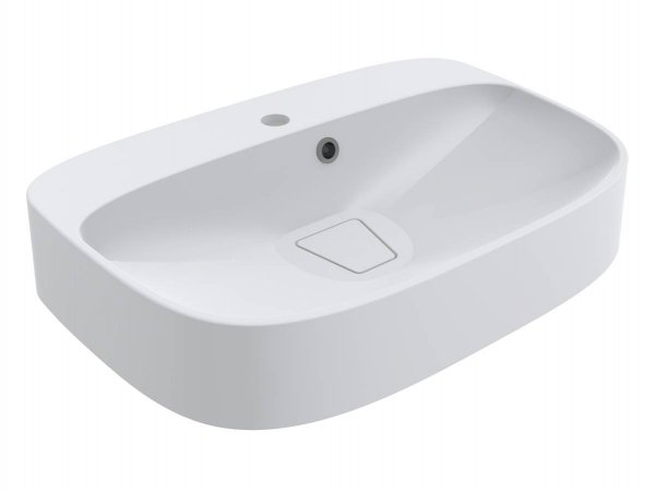 Раковина для ванної Miraggio Lifou 62,7х43,4 см Mirasoft Technology білий матовий 0001097