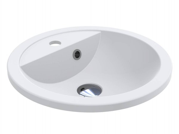 Раковина для ванної Miraggio Madison Ø43 см Mirasoft Technology білий матовий 0001099