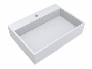 Раковина для ванной Miraggio Mares 600 Mirasoft Technology белый матовый 0001100