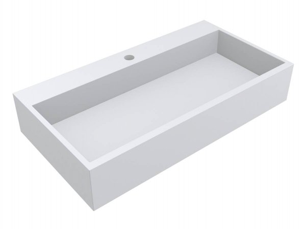 Раковина для ванної кімнати Miraggio Mares 800 Mirasoft Technology білий матовий 0001101