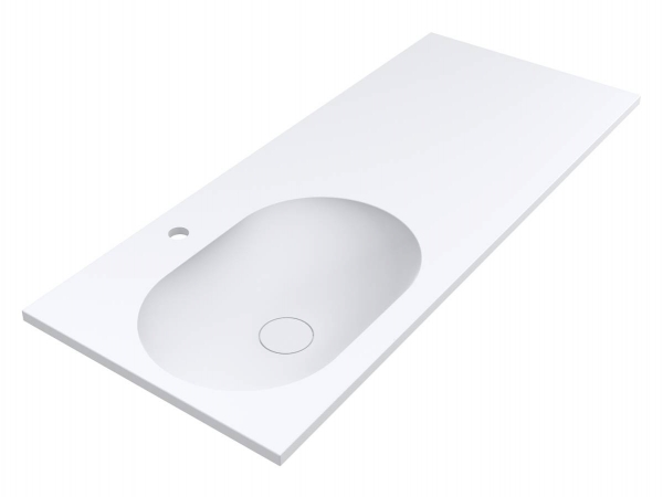 Раковина для ванной Miraggio Ney York L 120х50 см Mirasoft Technology белый матовый 0001043