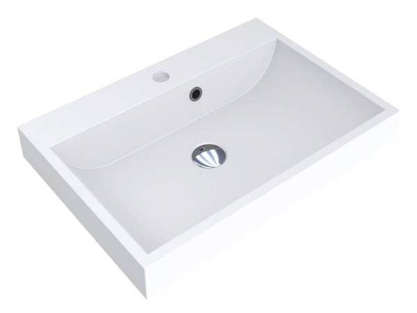 Раковина для ванної кімнати Miraggio Varna 600 Mirasoft Technology білий матовий 0001025