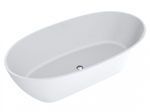 Ванна из искусственного камня Miraggio Estella 167х83 см Mirasoft Technology белый матовый 0001032