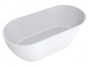 Ванна из искусственного камня Miraggio Greenland 168х80,5 см Mirasoft Technology белый матовый 0001029