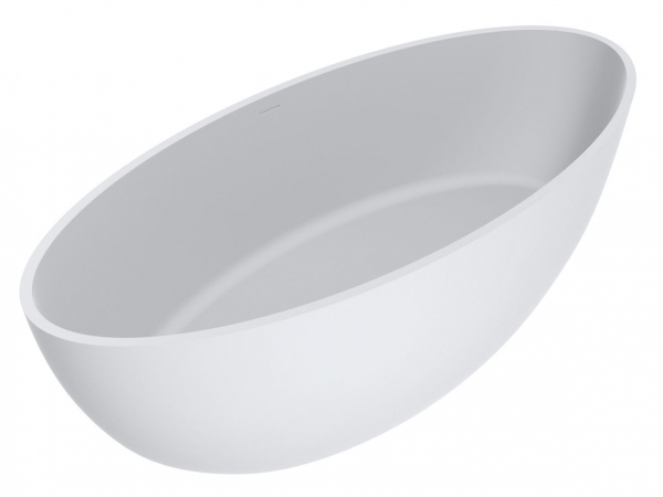 Ванна из искусственного камня Miraggio Madonna 180х80 см Mirasoft Technology белый матовый 0001041